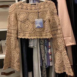 Majorelle knit crop top- new with tags